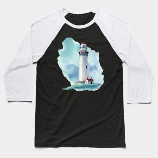 Watercolor lighthouse Baseball T-Shirt